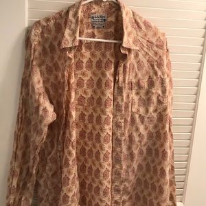 Lucky brand large long sleeve casual button down